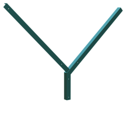 V-образное навершие на забор